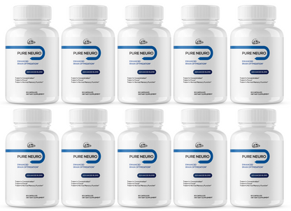 Pure Neuro Enhance Brain Optimization 10 Bottles 600 Capsules