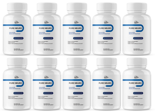 Pure Neuro Enhance Brain Optimization 10 Bottles 600 Capsules