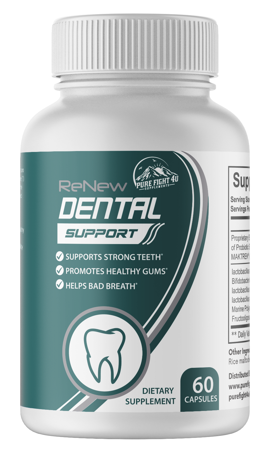 Renew Dental Support Dietary Supplement - 3 Bottles 180 Capsules