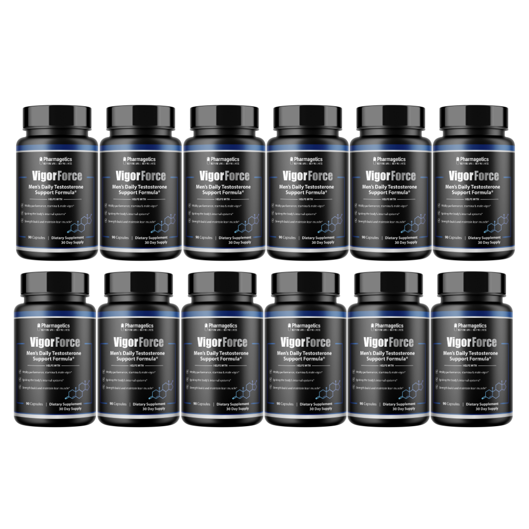 Vigor Force - Men's Enhance Support - 12 Bottles 1080 Capsules