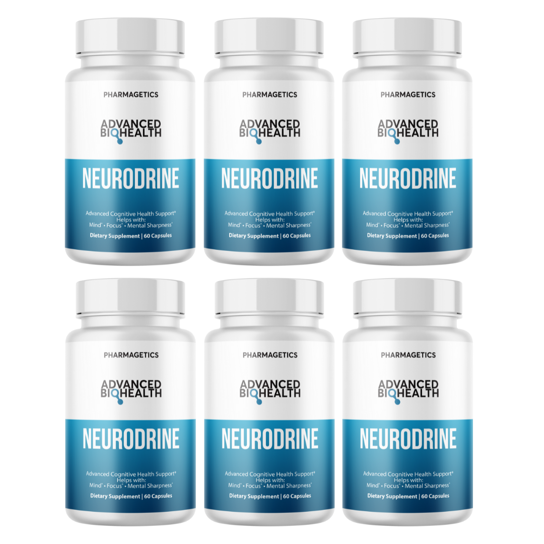 Neurodrine Advanced Cognitive Health Support 6 Bottles 360 Capsules