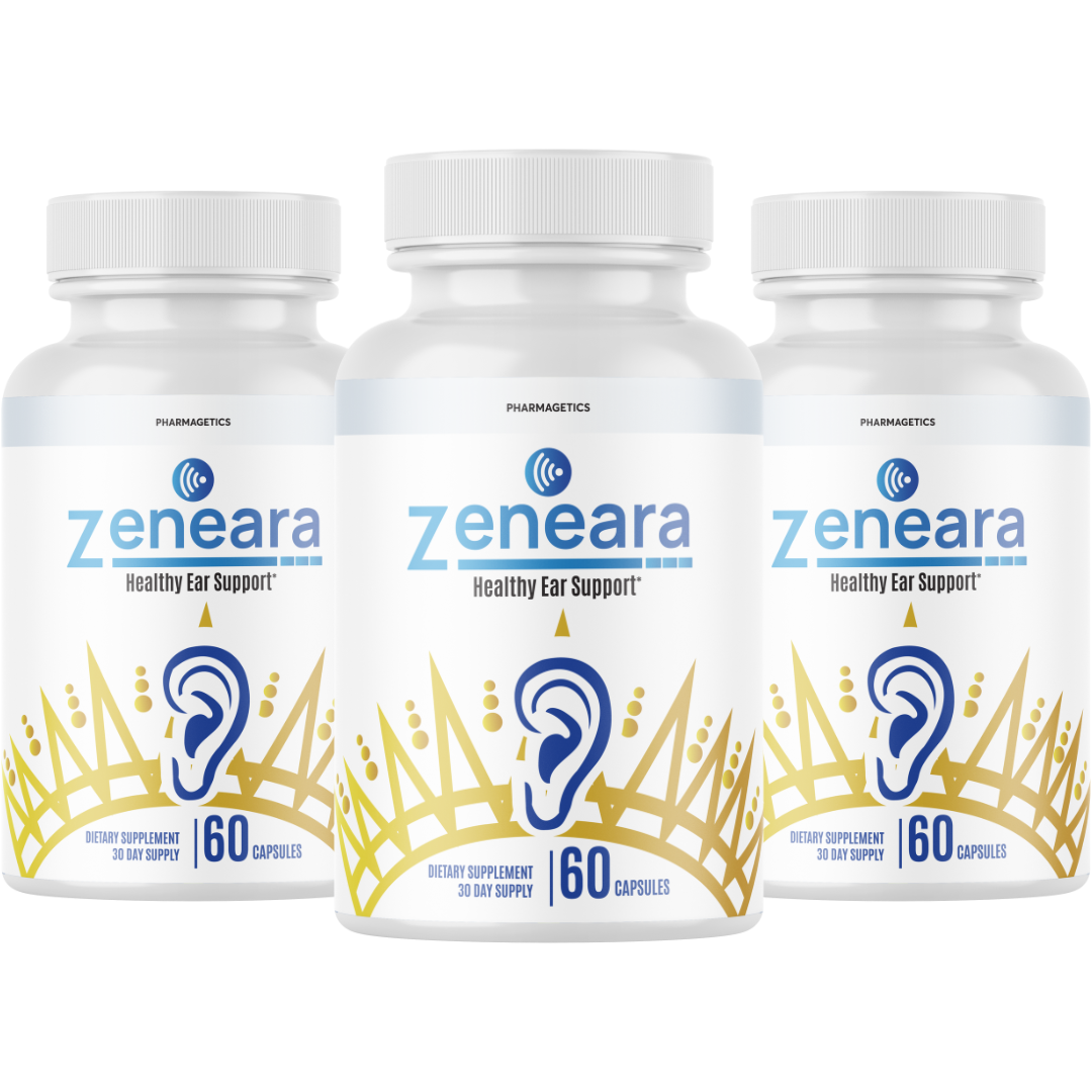 Zeneara, Healthy Ear Support for Ear Ringing & Tinnitus - 3 Bottles