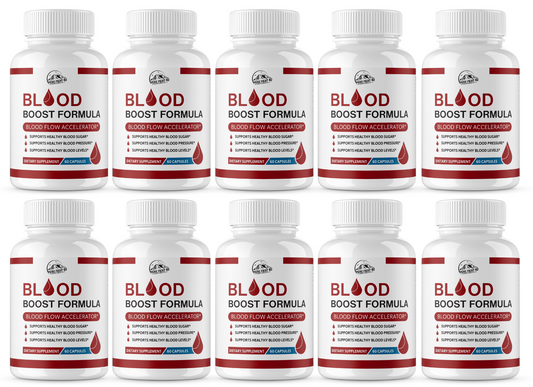 Blood Boost Formula Blood Flow Accelerator 10 Bottles 600 Capsules