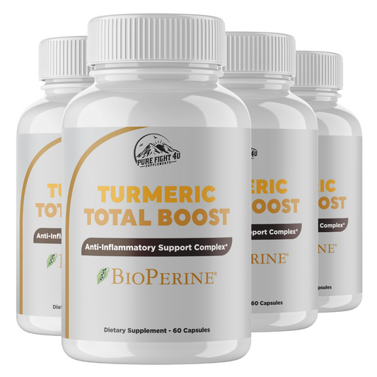 Turmeric Total Boost Anti-Inflammatory Support Complex 4 Bottles 240 Capsules