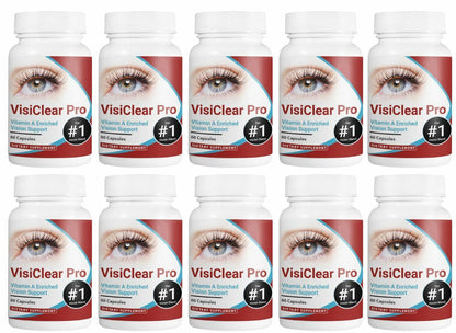 10 Bottles VisiClear Pro Advanced Eye Health Formula 60 Capsules x 10