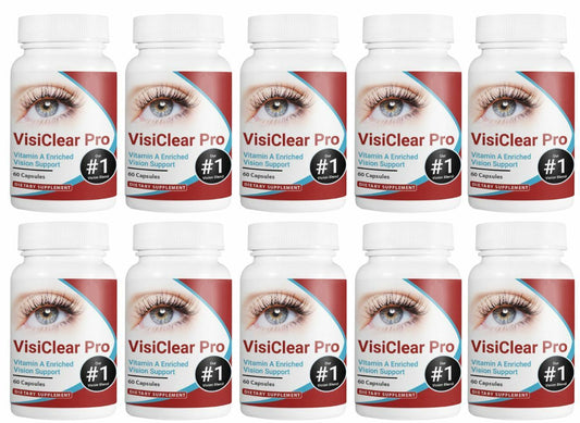 10 Bottles VisiClear Pro Advanced Eye Health Formula 60 Capsules x 10