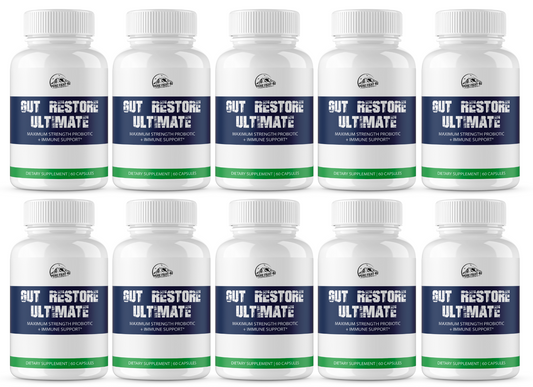 Gut Restore Ultimate Probiotic 10 Bottles 600 Capsules