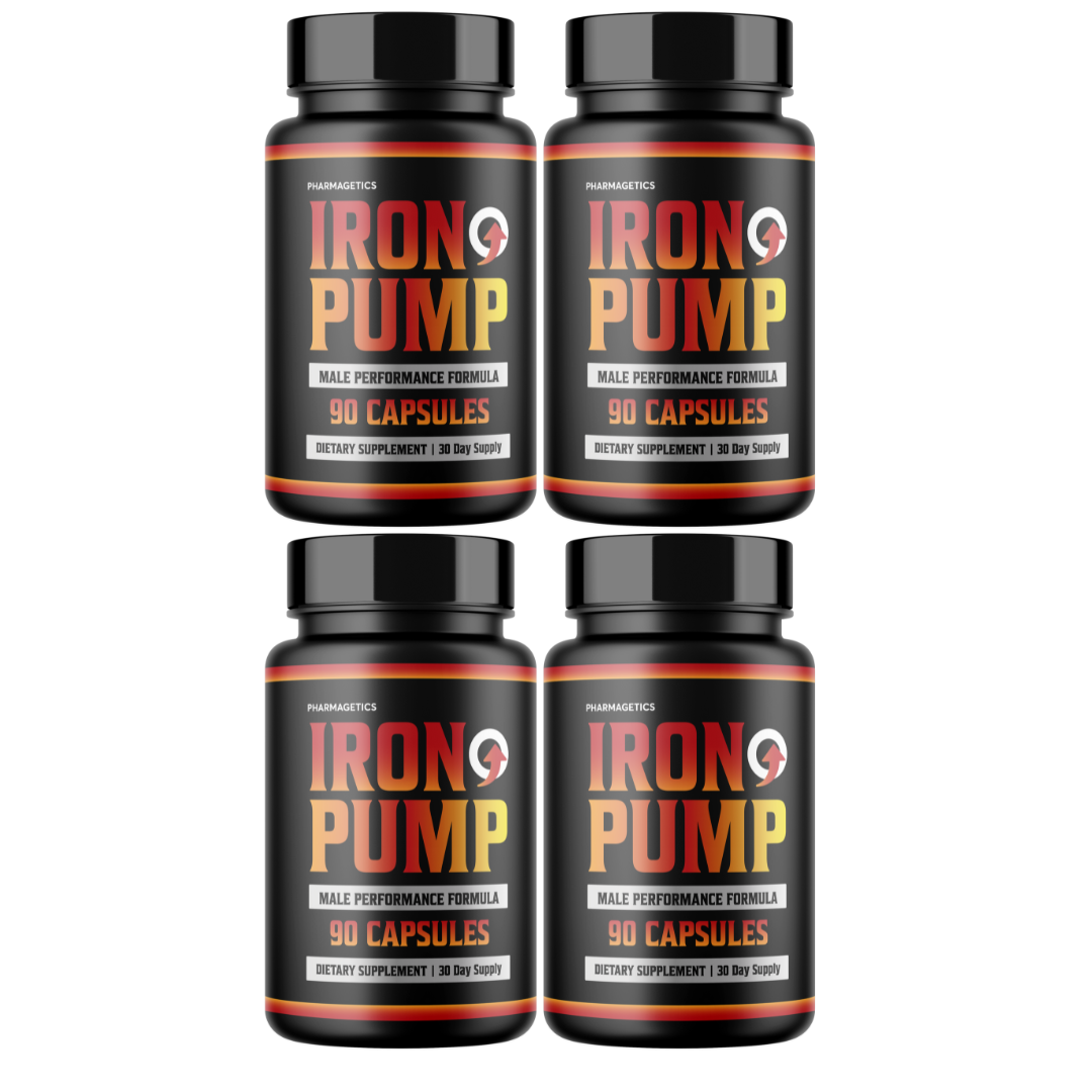 Iron Pump Male Performance Formula 4 Bottles 360 Capsules