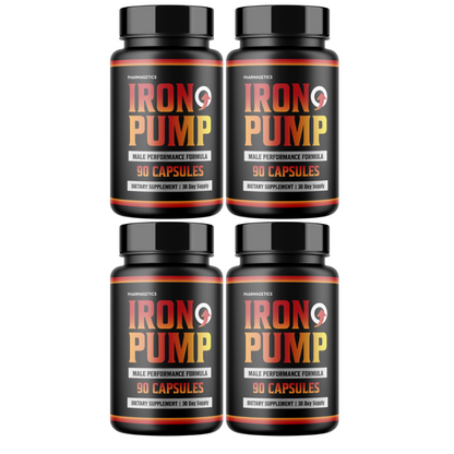 Iron Pump Male Performance Formula 4 Bottles 360 Capsules