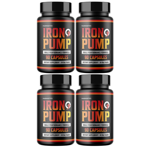 Iron Pump Male Performance Formula 4 Bottles 360 Capsules