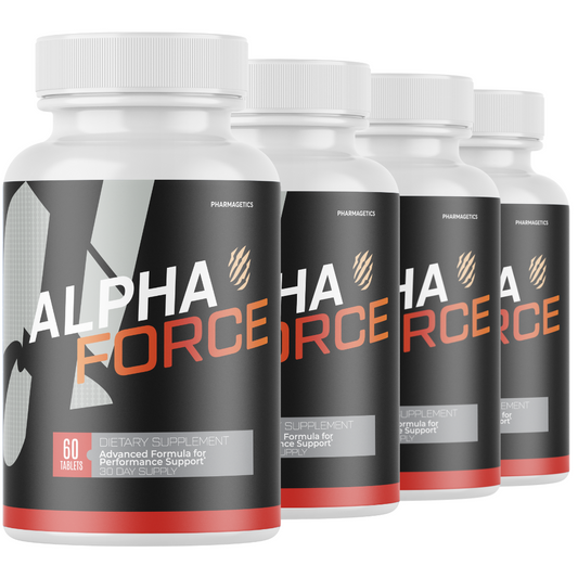 Alpha Force Dietary Supplement For Men ED, AlphaForce Capsules - 4 Bottles