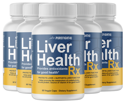 Liver Health RX Formula Supplement Pure Health 5 Bottles 300 Capsules