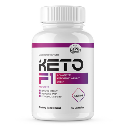 Keto F1 Pills Advanced Ketogenic Weight Loss - 3 Bottles 180 Capsules