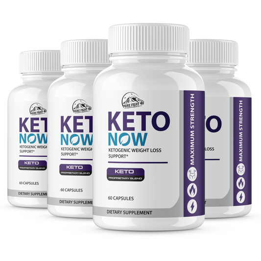 Keto Now Ketogenic Weight Loss Support - 4 Bottles 240 Capsules