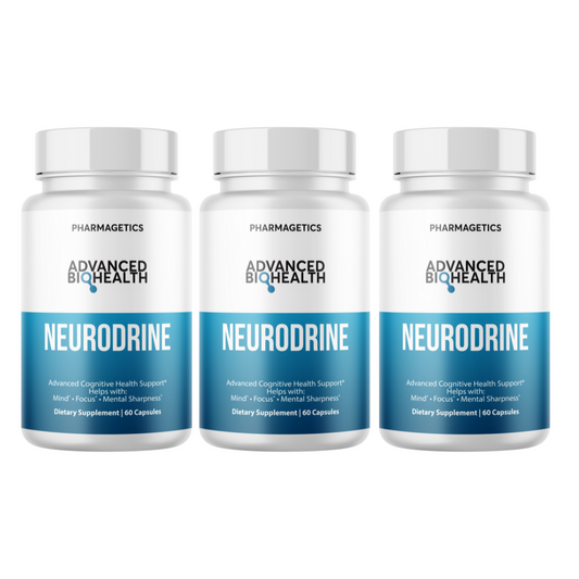 Neurodrine Advanced Cognitive Health Support 3 Bottles 180 Capsules