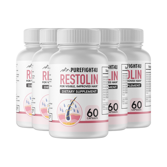 Restolin Hair Skin and Nails Supplement 5 Bottles 300 Capsules