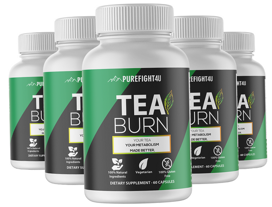 Tea Burn Dietary Supplement 5 Bottles 300 Capsules