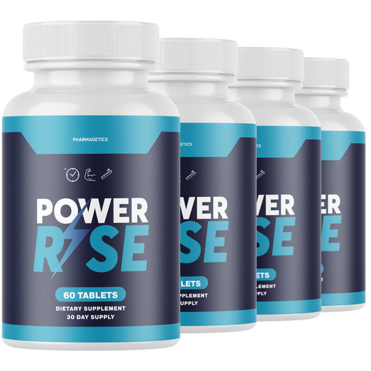 Power Rise Pills, Power Rise for Men, Advanced Male Support - 4 Bottles