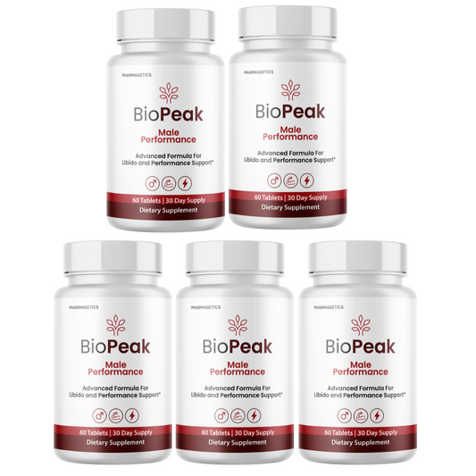 BioPeak Men Enhancement Capsules, BioPeak Pills Last longer BiggerD 5 Bottles