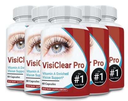 5 Bottles VisiClear Pro Advanced Eye Health Formula 60 Capsules x 5