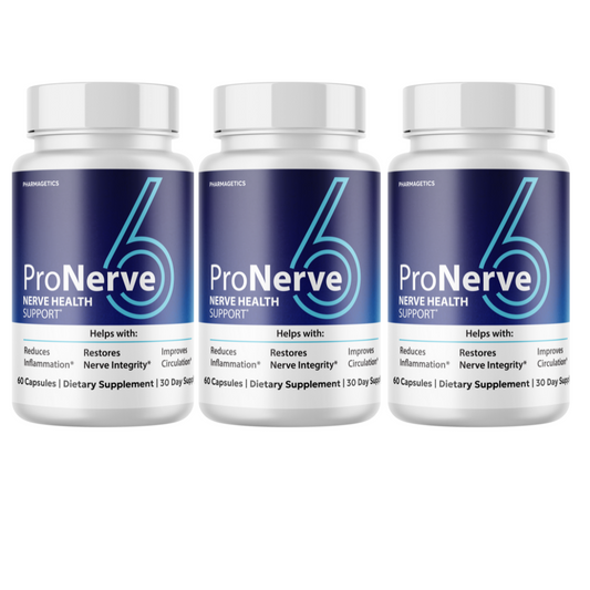 Pro Nerve 6 - Nerve Health  Support 3 Bottles 180 Capsules