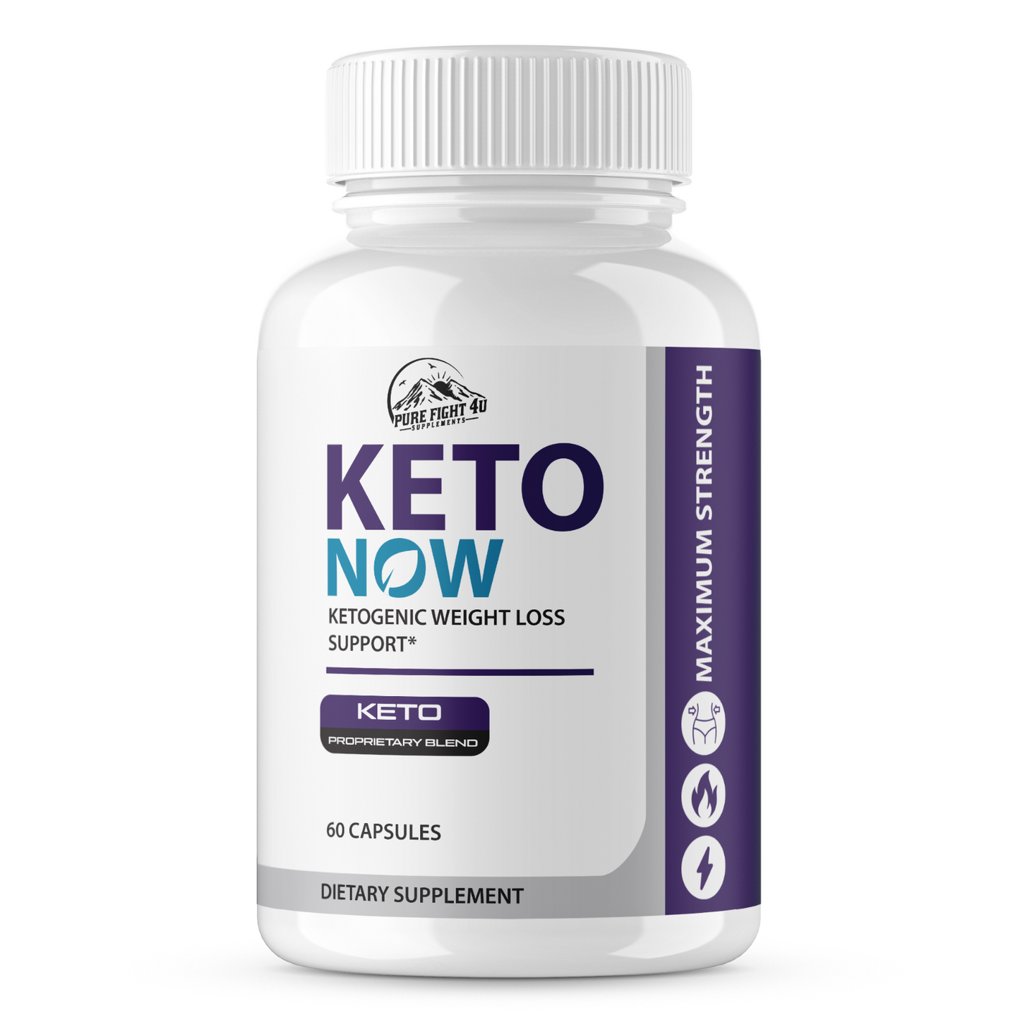 Keto Now Ketogenic Weight Loss Support - 5 Bottles 300 Capsules