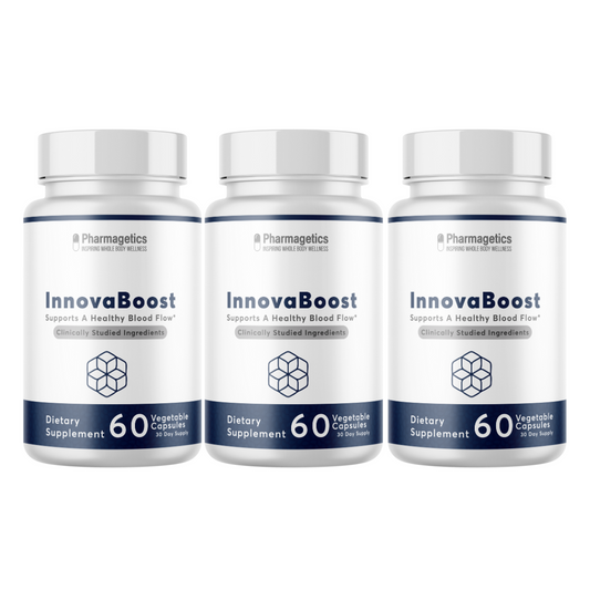 InnovaBoost Supports a Healthy Blood Flow - 3 Bottles 180 Capsules