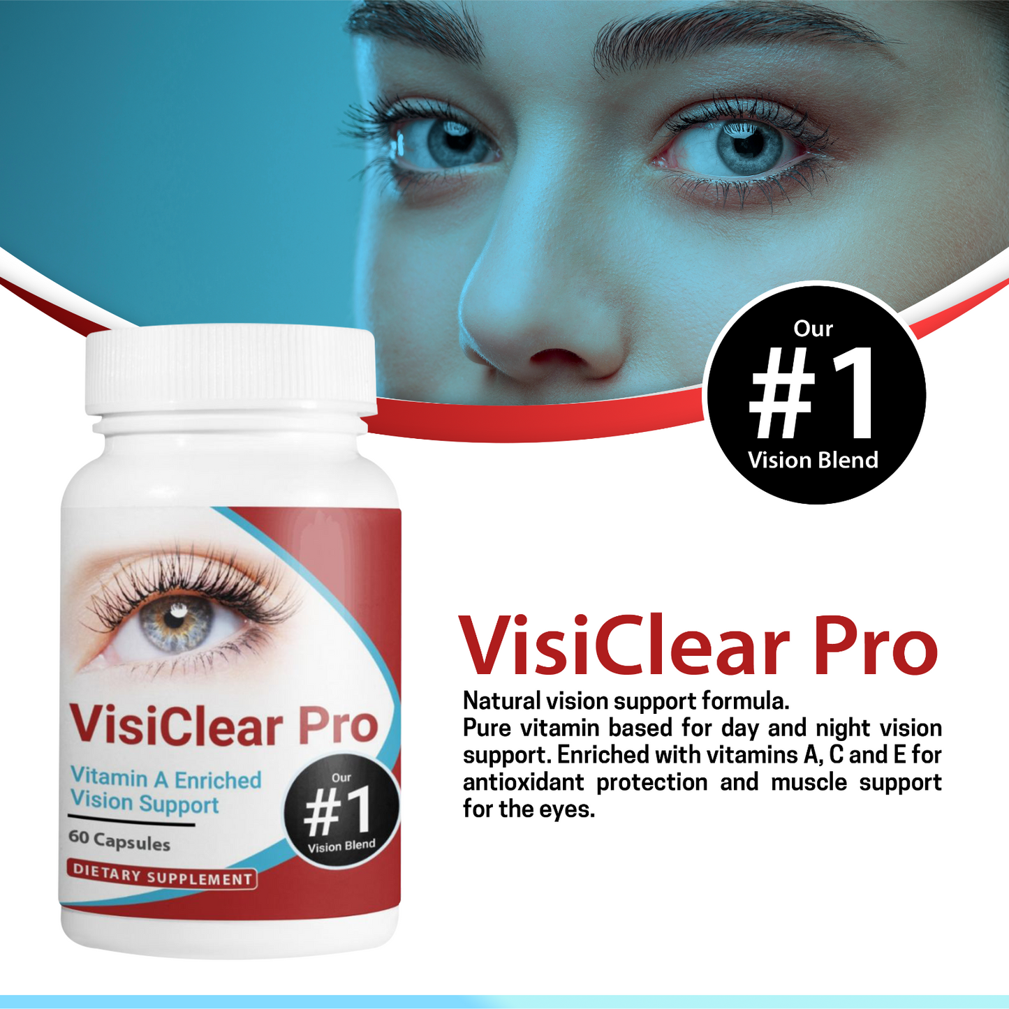 VisiClear Pro Advanced Eye Health Formula 60 Capsules x 2