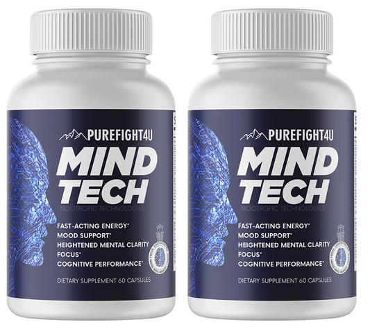 MindTech Nootropic Technologies  Brain Booster Supplement 2 Bottles 120 Capsules