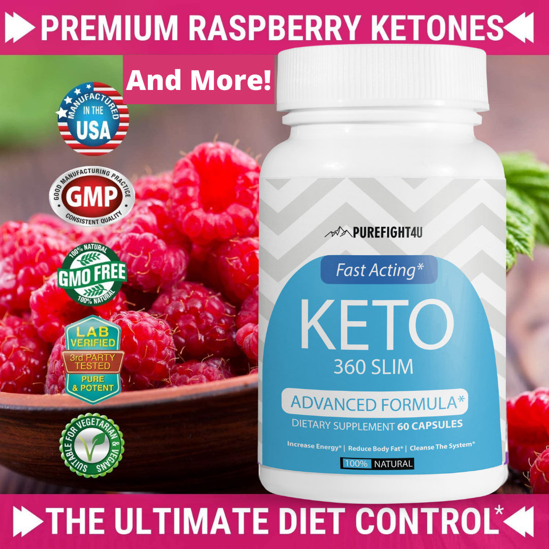 Keto 360 Slim Fast Acting Advanced Formula - 2 Bottles 120 Capsules