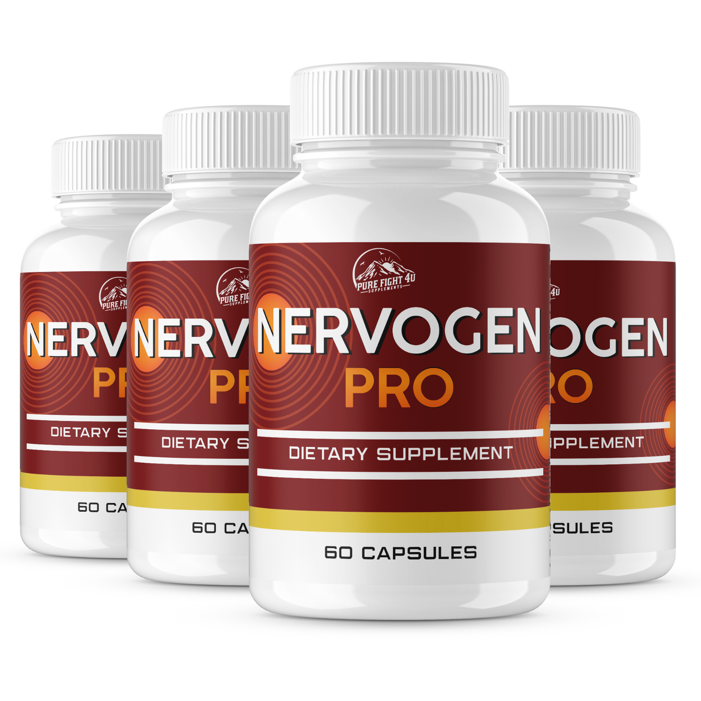 Nervogen Pro Dietary Supplement - 4 Bottles 240 Capsules