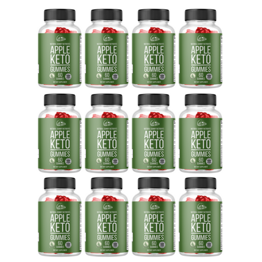 Apple Keto Dietary Supplement 12 Bottles 720 Gummies