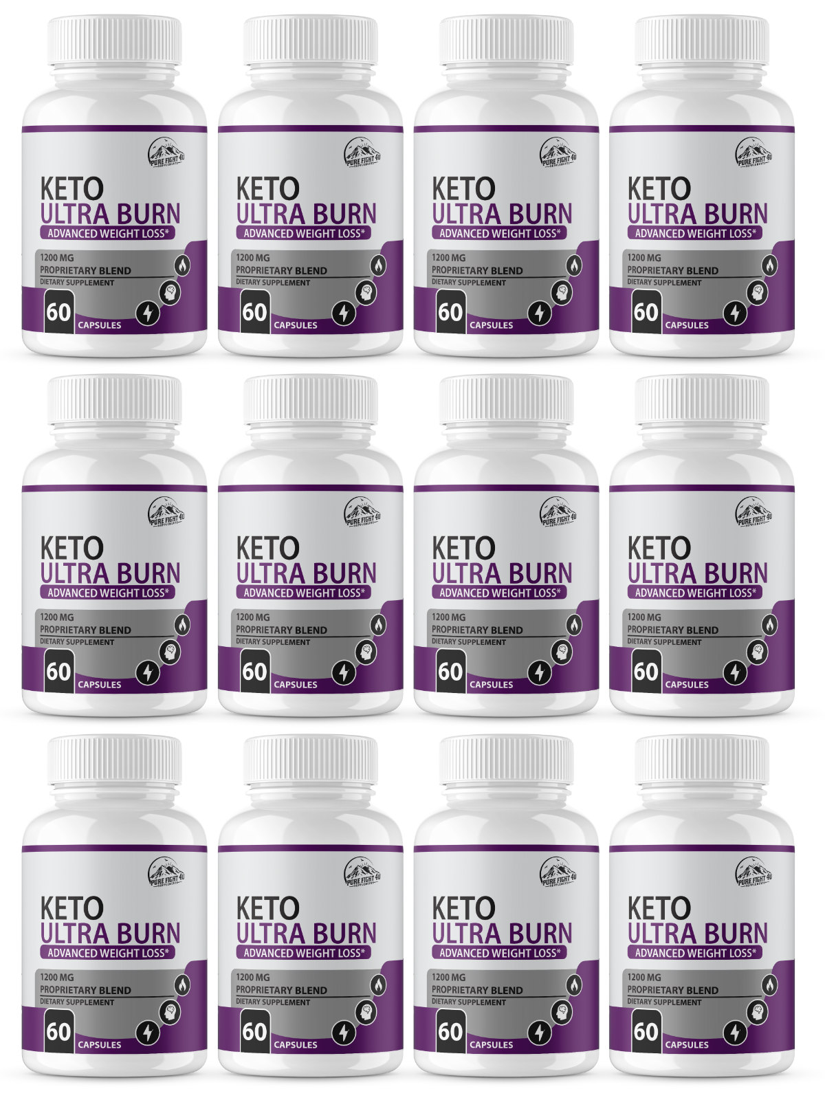 Keto Ultra Burn Advanced Weight Loss 12 Bottles 720 Capsules