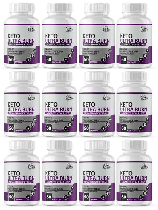 Keto Ultra Burn Advanced Weight Loss 12 Bottles 720 Capsules