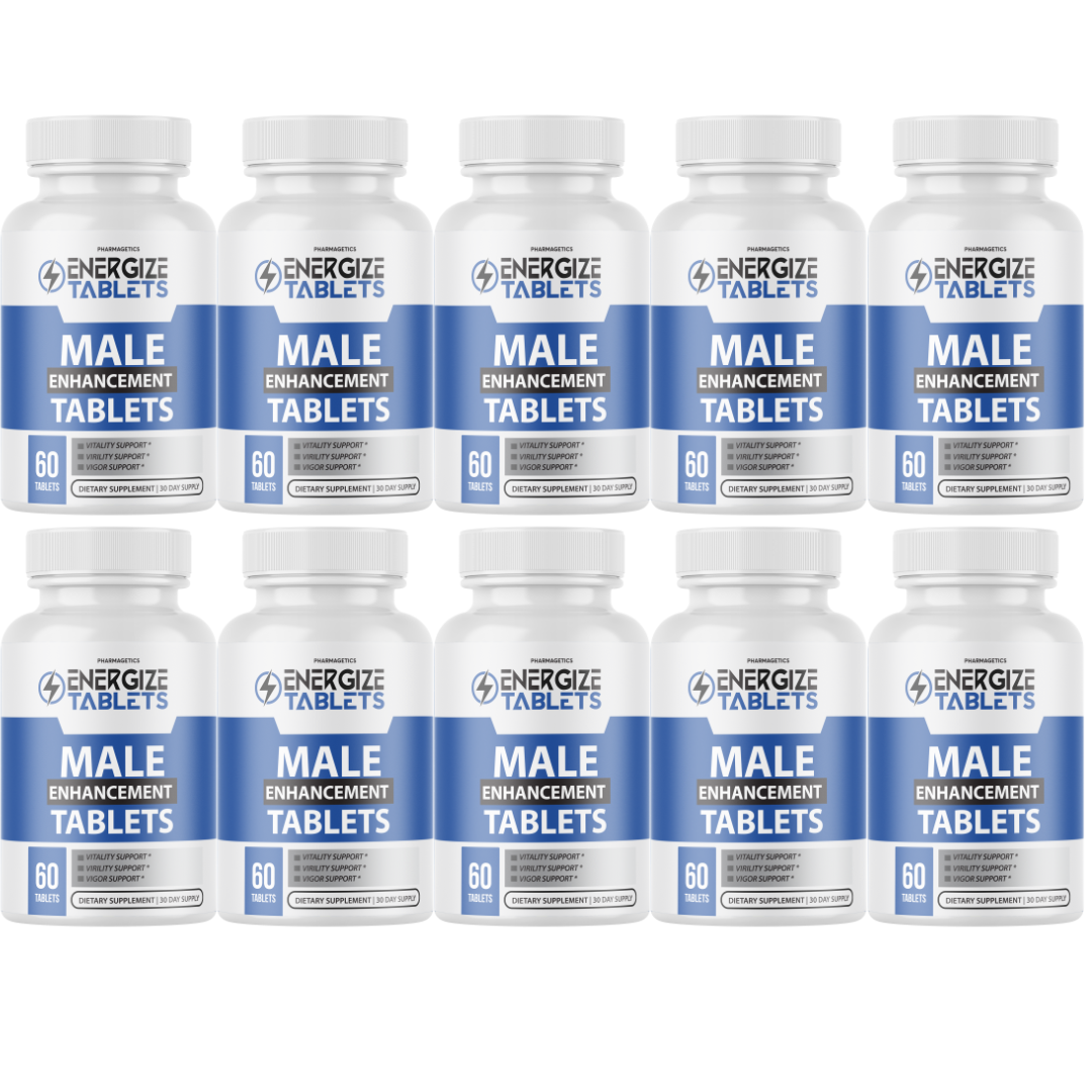 Energize Male Tablets, Tablets to Support Vitality and Virility - 10 Bottles