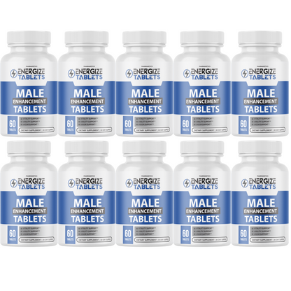 Energize Male Tablets, Tablets to Support Vitality and Virility - 10 Bottles