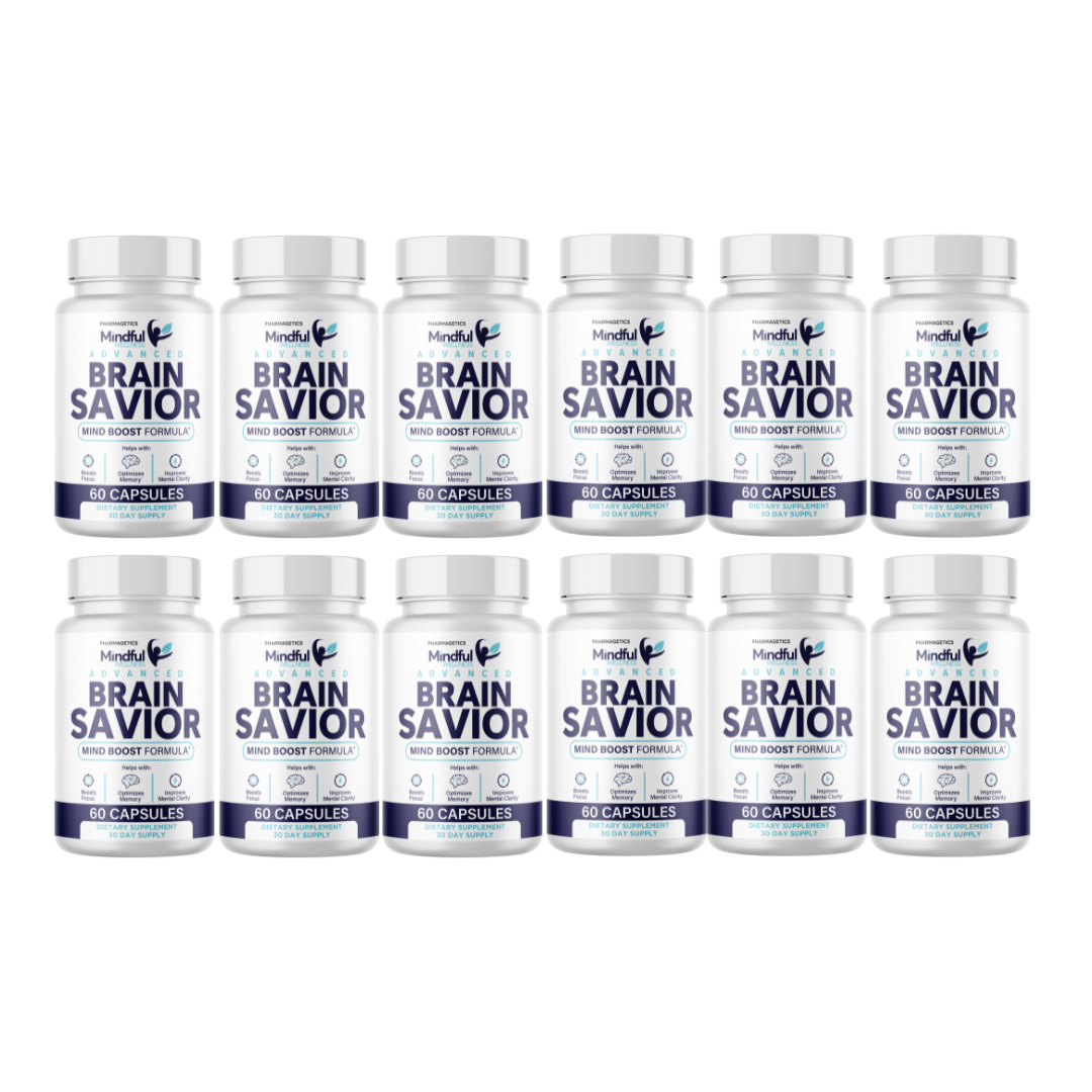 Mindful Wellness Brain Savior - Mind Boost Formula Capsules 12 Bottles 720 Caps