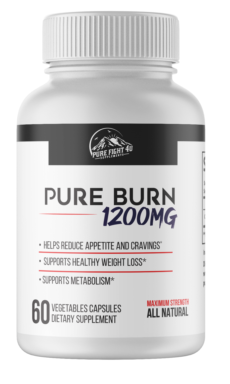 Pure Burn 1200mg Dietary Supplement 60 Capsules