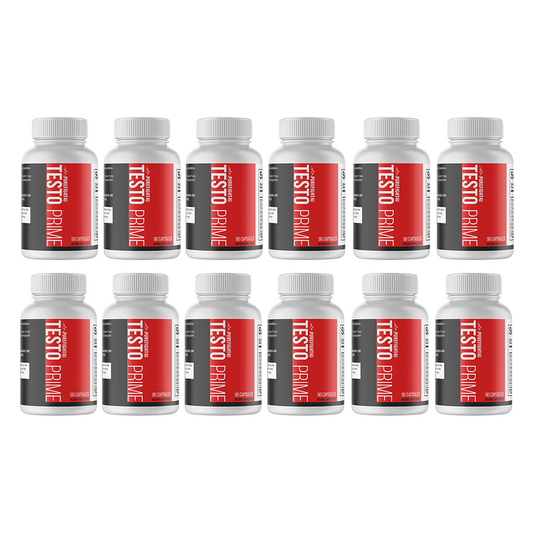 TESTO PRIME Best Testosterone Booster 12 Bottles 1080  Capsules