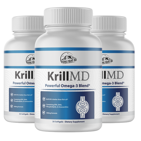 Krill MD Powerful Omega-3 Blend 3 Bottles 180 Softgels