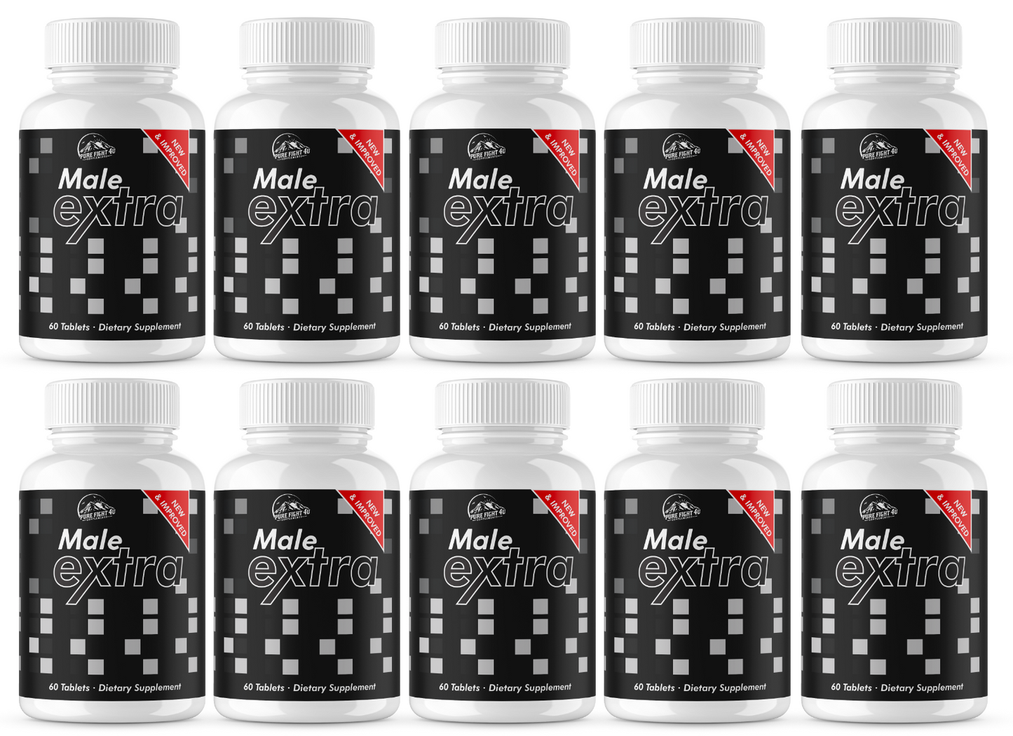 Male Extra - Testosterone Booster  10 Bottles 600 Tablets