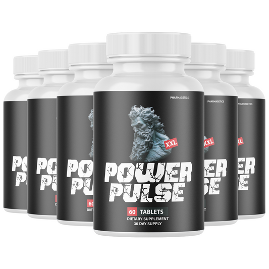 Power Pulse XXL Pills for Men Health Pills for Boosting Vitality - 6 Bottles