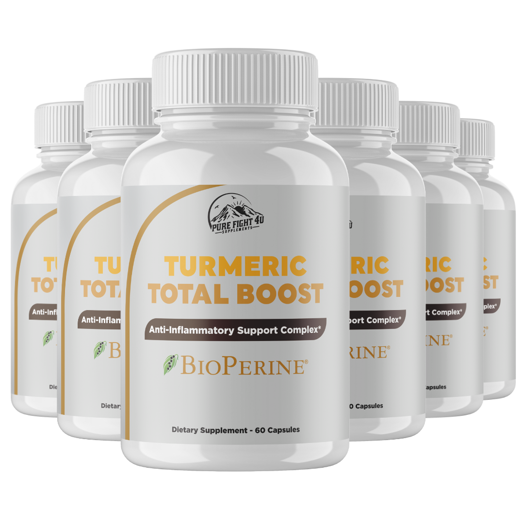 Turmeric Total Boost Anti-Inflammatory Support Complex 6 Bottles 360 Capsules