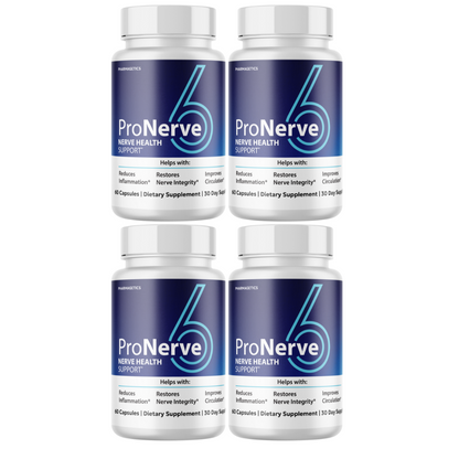 Pro Nerve 6 - Nerve Health  Support 4 Bottles 240 Capsules