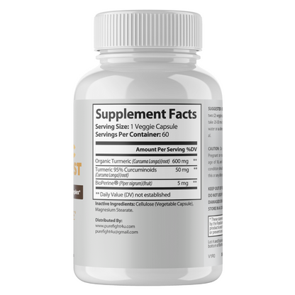 Turmeric Total Boost Anti-Inflammatory Support Complex 60 Capsules