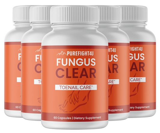 Fungus Clear Toe Nail Care - 5 Bottles 300 Capsules