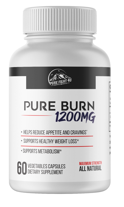 Pure Burn 1200mg Dietary Supplement - 2 Bottles 120 Capsules