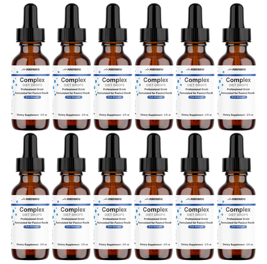 Complex Diet Drops – Natural Weight Management Drops Unisex 2 oz - 12 Bottles