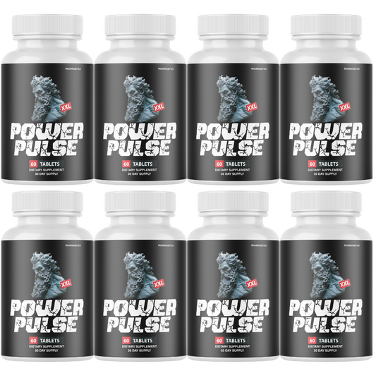 Power Pulse XXL Pills for Men Health Pills for Boosting Vitality - 8 Bottles