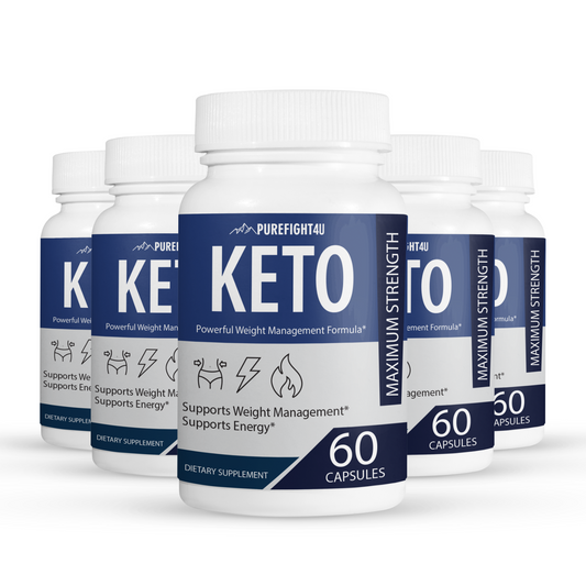 Keto Maximum Strength 5 Bottles 300 Capsules